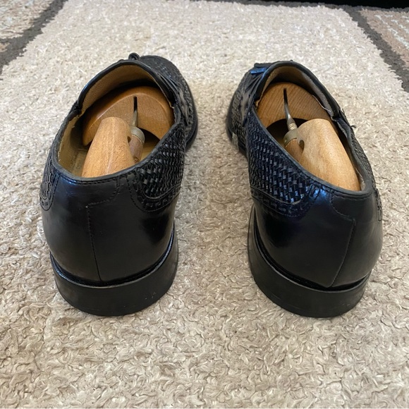 Mezlan black leather upper loafer shoes men’s size 10.5M main image 6